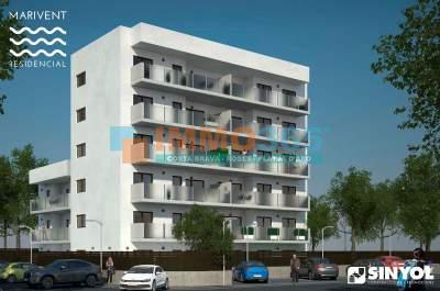 Kopen - Promotie. Nieuw, modern appartement met twee slaapkamers vlakbij het strand - Rosas - immo365costabrava - Terras 1 - ISA2034-101
