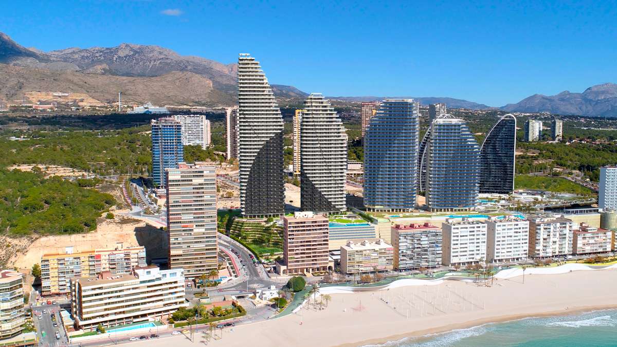 BENIDORM NEW 2 BEDROOM APARTMENTS LOCATED 50 METERS FROM THE BEACH WITH MAGNIFICENT SEA VIEWS