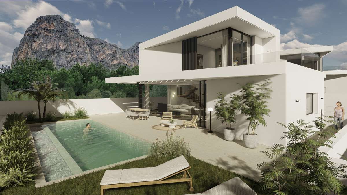 NEW VILLA FOR SALE IN POLOP - 3 BEDROOMS, 3 BATHROOMS