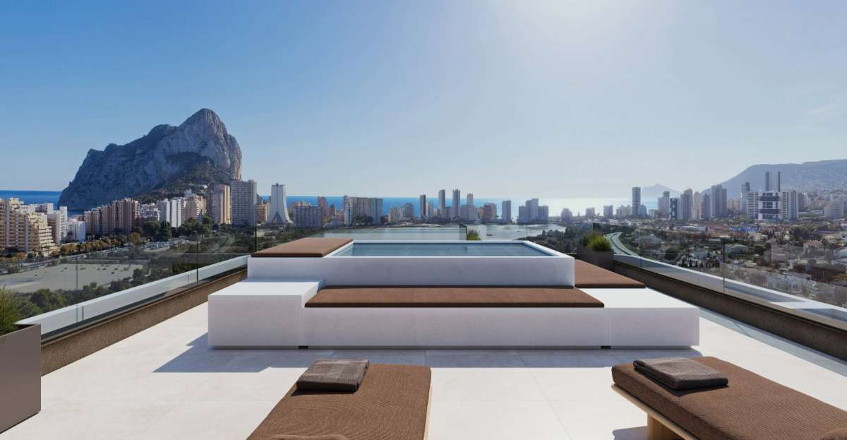 MODERN 3 BEDROOM PENTHOUSE WITH TERRACED POOL AND SEA VIEW FOR SALE IN CALPE