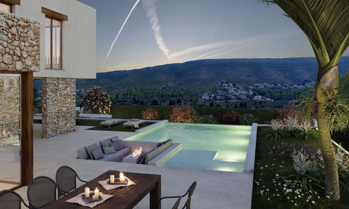 NEW IBIZA-STYLE VILLA FOR SALE IN JAVEA