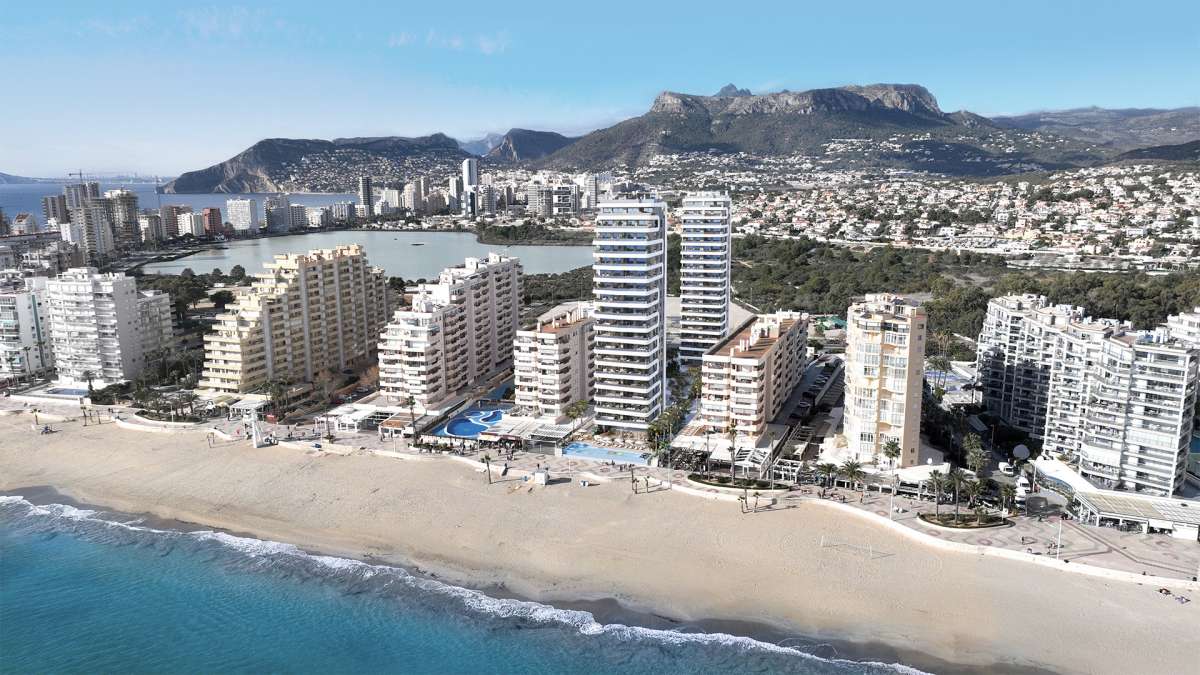 1, 2 AND 3 BEDROOM APARTMENTS AND PENTHOUSES ON THE BEACHFRONT OF LA FOSSA BEACH IN CALPE