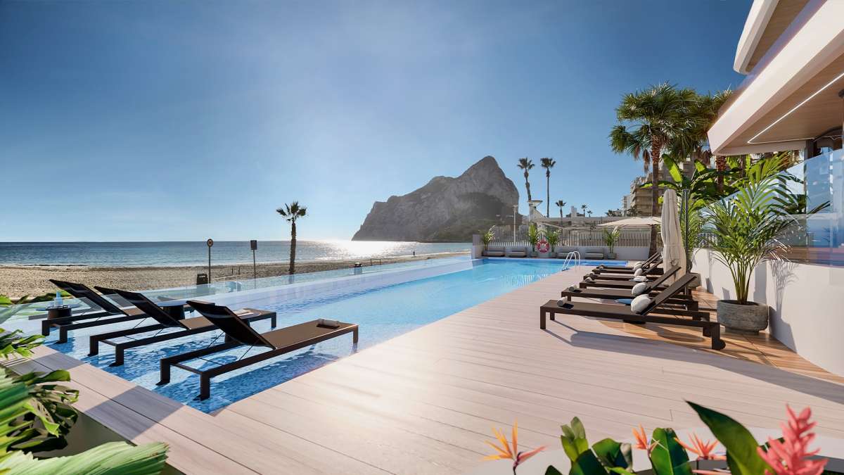 3-BEDROOM DUPLEX PENTHOUSES ON THE BEACHFRONT OF LA FOSSA BEACH IN CALPE